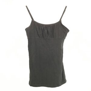Y2K Ambiance Apparel Cotton Black Cami Top S Adjustable Straps